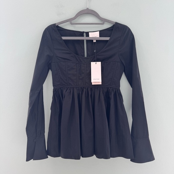 Cinq a sept Arabella Corset Flare Top NWT - Picture 1 of 10